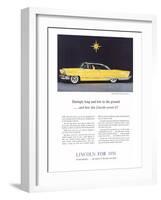 1956 Lincoln Premiere Coupe-null-Framed Art Print