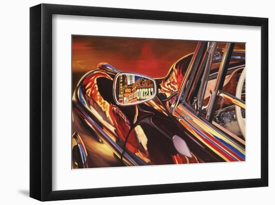 1956 Mercedes 220, Las Vegas-Graham Reynolds-Framed Art Print