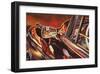 1956 Mercedes 220, Las Vegas-Graham Reynolds-Framed Art Print