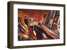 1956 Mercedes 220, Las Vegas-Graham Reynolds-Framed Art Print