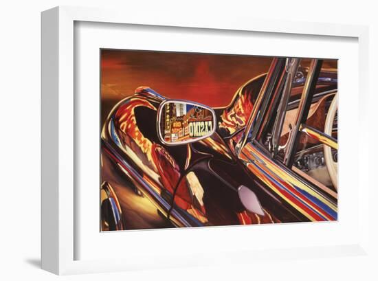 1956 Mercedes 220, Las Vegas-Graham Reynolds-Framed Art Print