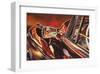 1956 Mercedes 220, Las Vegas-Graham Reynolds-Framed Art Print