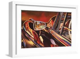 1956 Mercedes 220, Las Vegas-Graham Reynolds-Framed Art Print