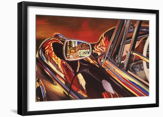 1956 Mercedes 220, Las Vegas-Graham Reynolds-Framed Art Print