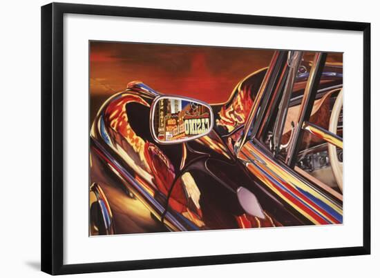 1956 Mercedes 220, Las Vegas-Graham Reynolds-Framed Art Print