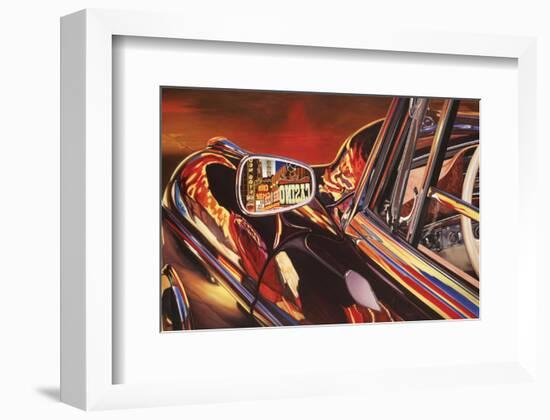 1956 Mercedes 220, Las Vegas-Graham Reynolds-Framed Art Print