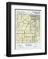 1956, Olmsted County - Rochester Township, Minnesota, United States-null-Framed Premium Giclee Print