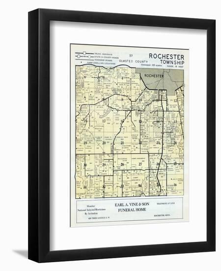 1956, Olmsted County - Rochester Township, Minnesota, United States-null-Framed Premium Giclee Print