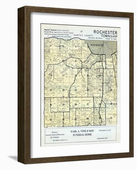 1956, Olmsted County - Rochester Township, Minnesota, United States-null-Framed Giclee Print