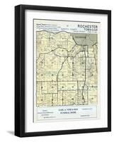 1956, Olmsted County - Rochester Township, Minnesota, United States-null-Framed Giclee Print