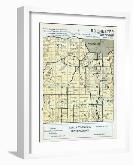 1956, Olmsted County - Rochester Township, Minnesota, United States-null-Framed Giclee Print