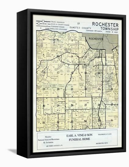 1956, Olmsted County - Rochester Township, Minnesota, United States-null-Framed Stretched Canvas