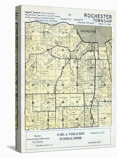 1956, Olmsted County - Rochester Township, Minnesota, United States-null-Stretched Canvas