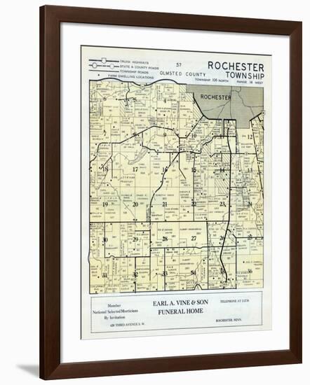 1956, Olmsted County - Rochester Township, Minnesota, United States-null-Framed Giclee Print