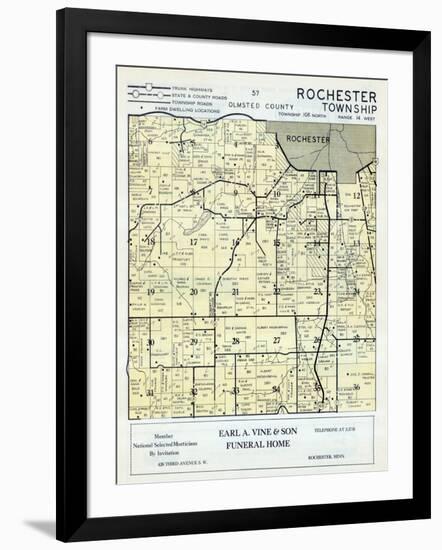 1956, Olmsted County - Rochester Township, Minnesota, United States-null-Framed Giclee Print