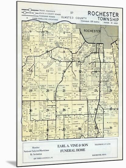 1956, Olmsted County - Rochester Township, Minnesota, United States-null-Mounted Giclee Print