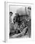 1956 The Last Wagon On the set, Delmer Daves and Richard Widmark-null-Framed Photo