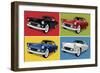 1956 Thunderbird Classic Car-Ron Magnes-Framed Giclee Print