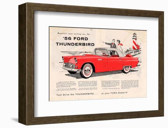 1956 Thunderbird - Exciting-null-Framed Premium Giclee Print