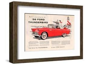 1956 Thunderbird - Exciting-null-Framed Premium Giclee Print