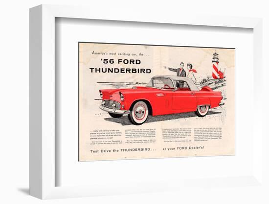 1956 Thunderbird - Exciting-null-Framed Premium Giclee Print