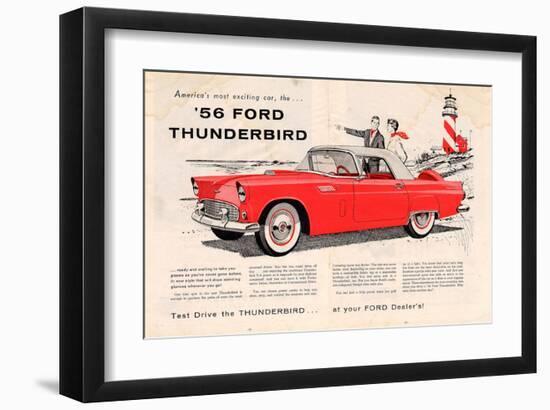 1956 Thunderbird - Exciting-null-Framed Art Print