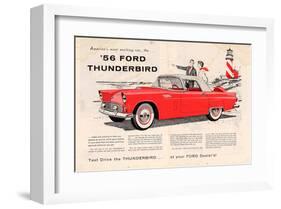 1956 Thunderbird - Exciting-null-Framed Art Print