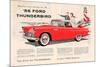 1956 Thunderbird - Exciting-null-Mounted Art Print