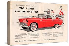 1956 Thunderbird - Exciting-null-Stretched Canvas