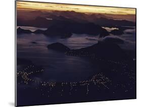 1957: Aerial View of Rio De Janeiro, Brazil-Dmitri Kessel-Mounted Photographic Print