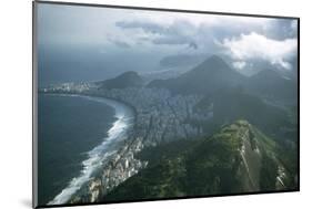 1957: Aerial View of Rio De Janeiro, Brazil-Dmitri Kessel-Mounted Photographic Print