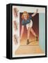 1957 Bowler-null-Framed Stretched Canvas