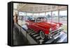 1957 Chevrolet Automobile, Route 66 Museum, Clinton, Oklahoma, USA-Walter Bibikow-Framed Stretched Canvas
