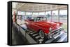 1957 Chevrolet Automobile, Route 66 Museum, Clinton, Oklahoma, USA-Walter Bibikow-Framed Stretched Canvas