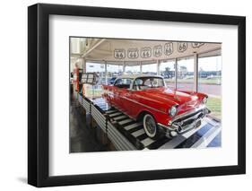 1957 Chevrolet Automobile, Route 66 Museum, Clinton, Oklahoma, USA-Walter Bibikow-Framed Photographic Print