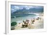 1957: Copacabana Beach, Rio De Janeiro, Brazil-Dmitri Kessel-Framed Photographic Print