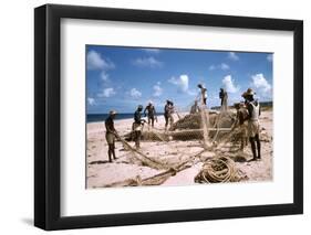 1957: Copacabana Beach, Rio De Janeiro, Brazil-Dmitri Kessel-Framed Photographic Print