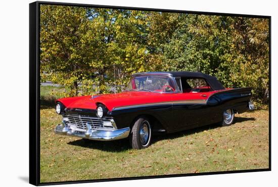 1957 Ford Fairlane convertible, Shefford, Quebec, Canada-Design Pics-Framed Stretched Canvas