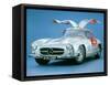 1957 Mercedes Benz 300 SL Gullwing-null-Framed Stretched Canvas