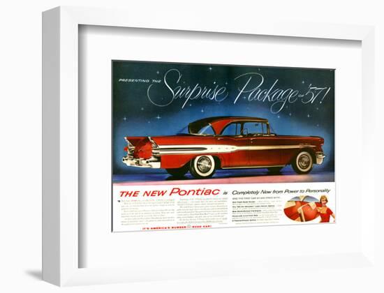 1957 Pontiac Surprise Package-null-Framed Premium Giclee Print