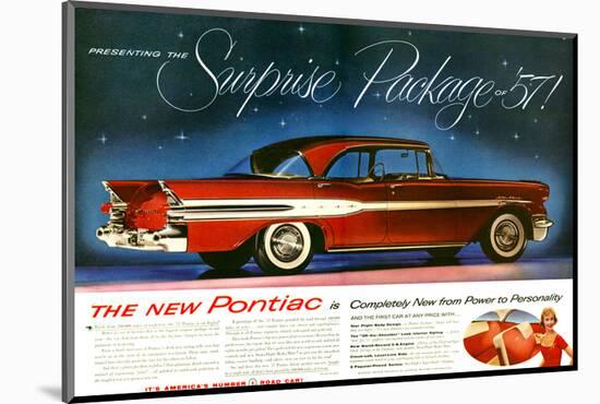 1957 Pontiac Surprise Package-null-Mounted Premium Giclee Print