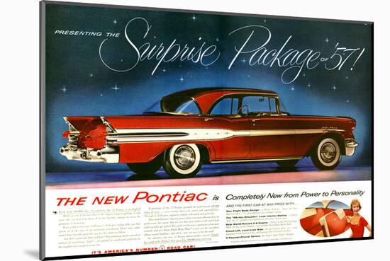 1957 Pontiac Surprise Package-null-Mounted Art Print