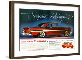 1957 Pontiac Surprise Package-null-Framed Art Print