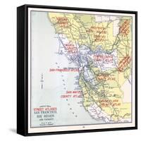 1957, San Francisco Bay Region, California, United States-null-Framed Stretched Canvas