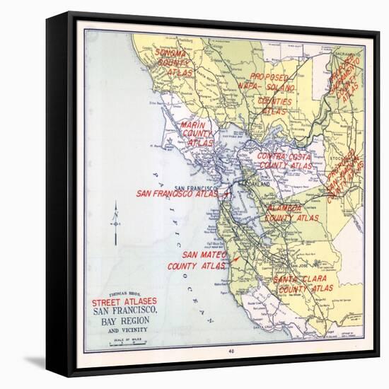 1957, San Francisco Bay Region, California, United States-null-Framed Stretched Canvas