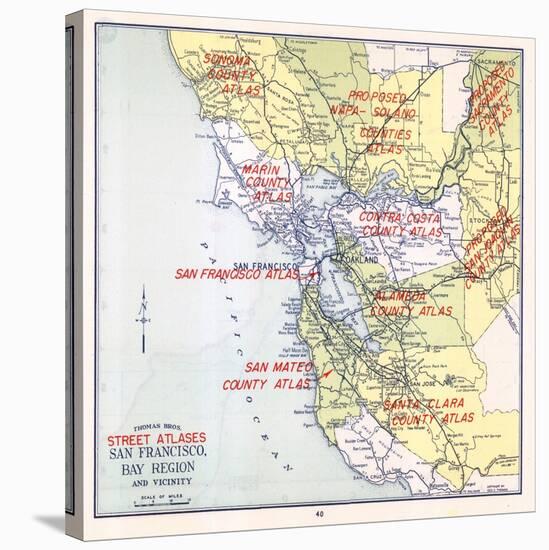 1957, San Francisco Bay Region, California, United States-null-Stretched Canvas