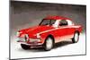 1958 Alfa Romeo Giulietta Sprint Watercolor-NaxArt-Mounted Art Print