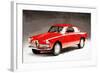 1958 Alfa Romeo Giulietta Sprint Watercolor-NaxArt-Framed Art Print