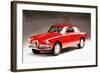 1958 Alfa Romeo Giulietta Sprint Watercolor-NaxArt-Framed Art Print