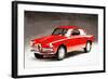 1958 Alfa Romeo Giulietta Sprint Watercolor-NaxArt-Framed Art Print